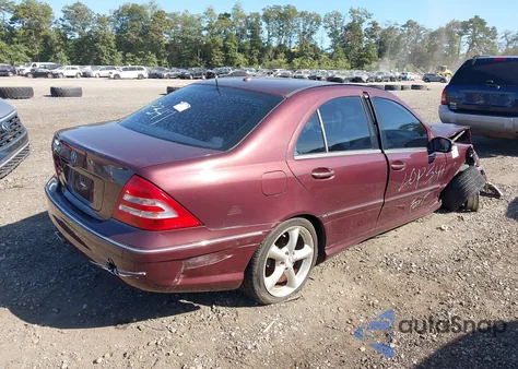 2006 Mercedes-Benz C 230 Sport из США, поврежденный, VIN WDBRF52H46F789117